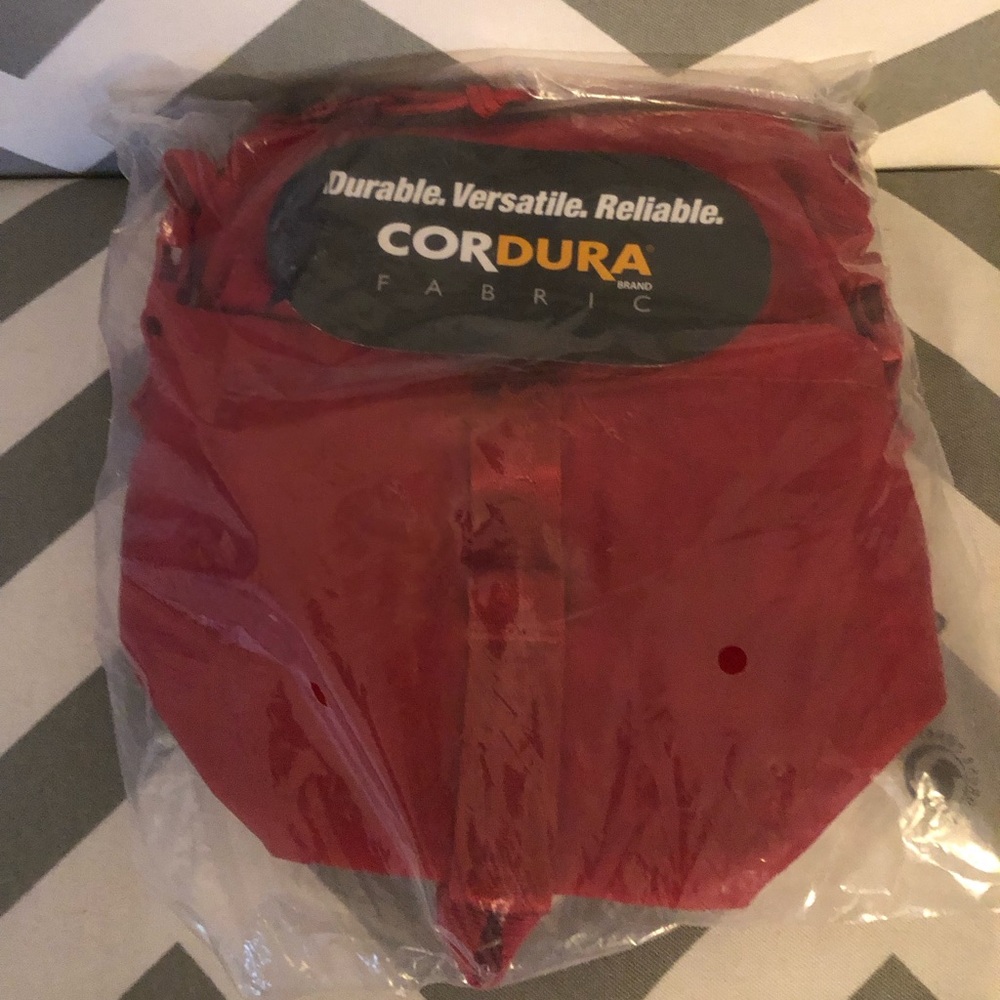 Red Cordura Fabric Bag